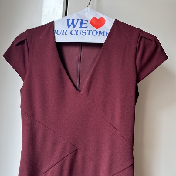 Express Burgundy Dress - Picture 2 of 7
